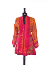 Indian Dreams-Red; One-of-a-Kind Tunic