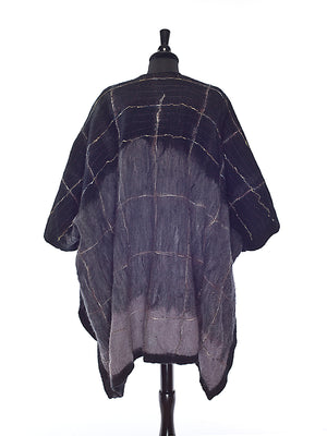 Fade to Black Poncho